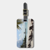 Tropisch strand Bagagelabel - Punta Cana (Voorkant verticaal)