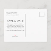 Tropisch strand Beach Photo Weddenschap Save the D Aankondigingskaart (Achterkant)