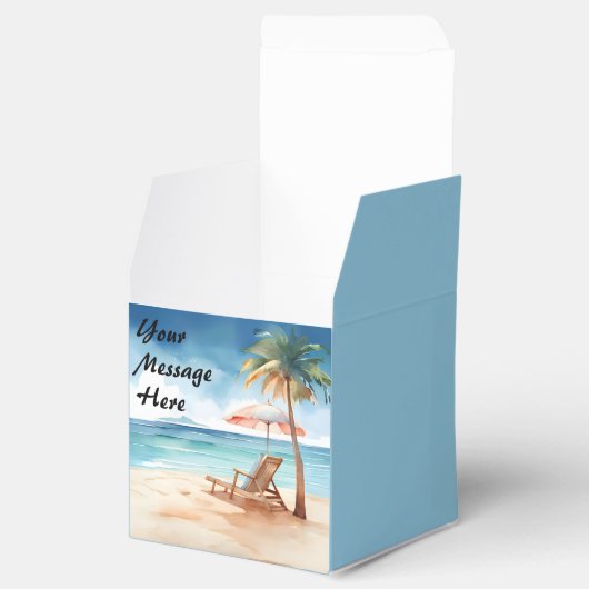 Tropisch strand bedankdoosjes (Geopend)