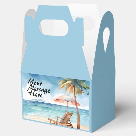 Tropisch strand bedankdoosjes (Geopend)