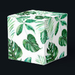 Tropisch strand bedankdoosjes<br><div class="desc">Exotische tropische strandbladeren bevoordelen dozen.</div>