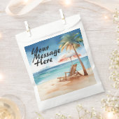 Tropisch strand bedankzakje (Geknipt)