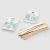 Tropisch strand bestemming bruiloft programma handwaaier (Niet-gemonteerd)