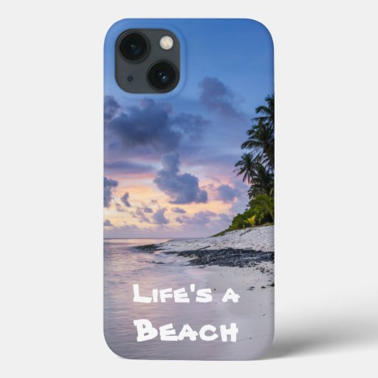 Tropisch strand bij zonsondergang | Witte zanden | Case-Mate iPhone Case (Achterkant)