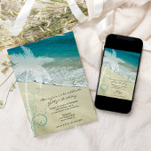 Tropisch strand Birthday Party Kaart