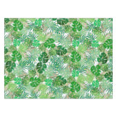 Tropisch strand bladeren kerstverlichting vakantie tafelkleed (Voorkant (Horizontaal))