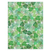 Tropisch strand bladeren kerstverlichting vakantie tafelkleed (Voorkant)