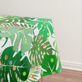 Tropisch strand bladeren kerstverlichting vakantie tafelkleed (Voorbeeld)