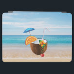 Tropisch strand, Blauwe hemel, Ocean Sand, Coconut iPad Air Cover<br><div class="desc">Dit afbeelding is voorzien van kokokoskoek op schattig tropisch strand . Ideaal voor mensen die van tropische vakantie houden en dromen van turkooiswater en witte zandstranden en coctails.</div>