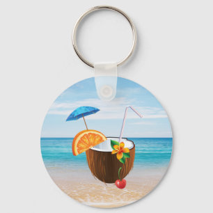 Tropisch strand,Blauwe lucht,Zand van de oceaan,Ko Sleutelhanger