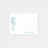 Tropisch strand Blauwgroen Blauw Aangepaste naam Post-it® Notes (Voorkant)