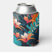 Tropisch strand blikjeskoeler (Blikje Achterkant)