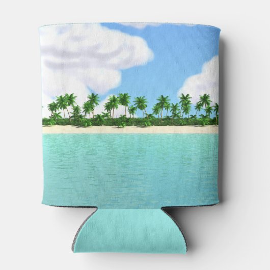 Tropisch strand blikjeskoeler (Achterkant)