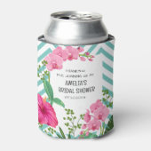 Tropisch strand bloemig bruidsdiner blikjeskoeler (Blikje Voorkant)