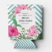 Tropisch strand bloemig bruidsdiner blikjeskoeler (Achterkant)