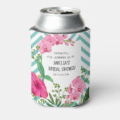 Tropisch strand bloemig bruidsdiner blikjeskoeler (Blikje Achterkant)