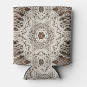 tropisch strand boho chic tribal macrame crochet blikjeskoeler (Voorkant)