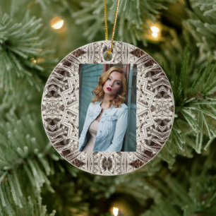 tropisch strand boho chic tribal macrame crochet keramisch ornament