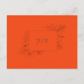 Tropisch strand Boho Summer Wedding RSVP Briefkaart (Achterkant)