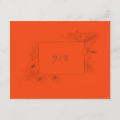 Tropisch Strand Boho Zomer Bruiloft Details Informatiekaartje (Achterkant)