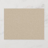 Tropisch strand bomen Rustic Wedding Detail Informatiekaartje (Achterkant)