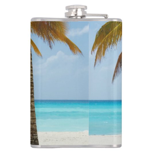 Tropisch strand Bond Heupfles (Achterkant)