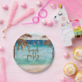 tropisch strand borden palmbomen papieren bordje (Feest)