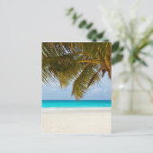 Tropisch strand briefkaart (Staand voorkant)