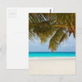 Tropisch strand briefkaart (Voorkant / Achterkant)