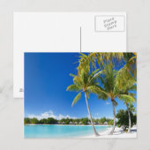 Tropisch strand briefkaart (Voorkant / Achterkant)