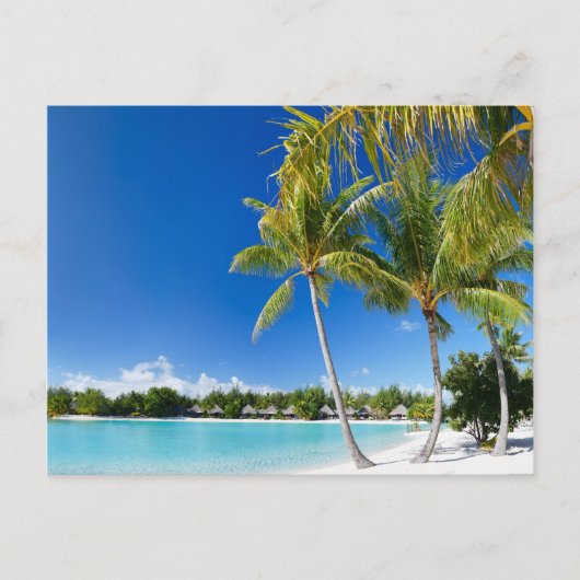 Tropisch strand briefkaart (Voorkant)