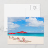 Tropisch strand briefkaart (Voorkant / Achterkant)