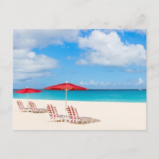 Tropisch strand briefkaart (Voorkant)