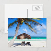 Tropisch strand briefkaart (Voorkant / Achterkant)