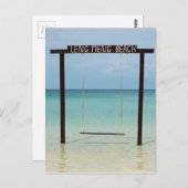 tropisch strand briefkaart (Voorkant / Achterkant)