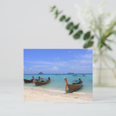 Tropisch strand briefkaart (Staand voorkant)