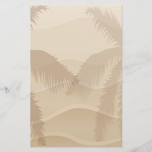 Tropisch strand briefpapier (Voorkant)