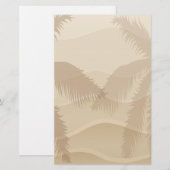 Tropisch strand briefpapier (Voorkant / Achterkant)