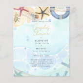 Tropisch strand bruiloft aan de kust (Voorkant)