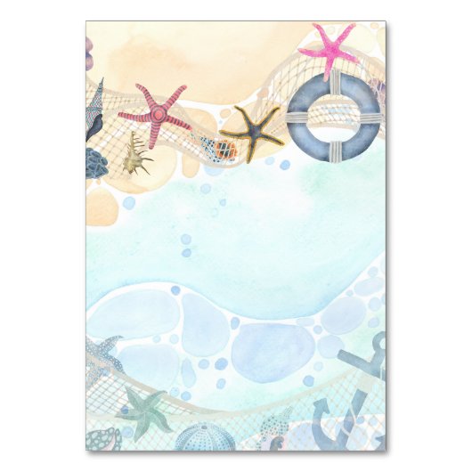 Tropisch strand bruiloft aan de kust kaart (Achterkant)