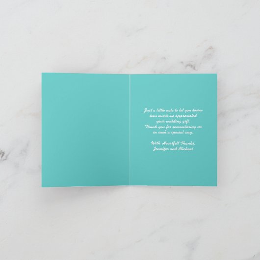 Tropisch strand bruiloft - Bedankt (Binnen)