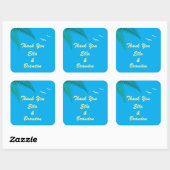 Tropisch strand bruiloft Bedankt Sticker (Vel)