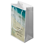 Tropisch strand bruiloft Dank je Klein Cadeauzakje (Voorkant Gekanteld)