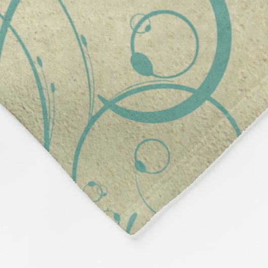 Tropisch strand bruiloft fleece deken (Hoek)