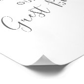 Tropisch strand bruiloft Gastboek Roze palm Poster (Hoek)