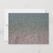 Tropisch strand bruiloft Hibiscus redt datum Save The Date (Achterkant)