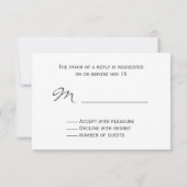 Tropisch strand bruiloft Hibiscus Small RSVP (Achterkant)