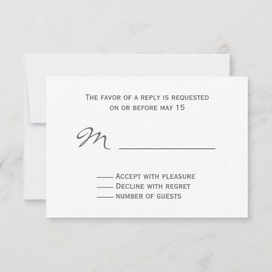 Tropisch strand bruiloft Hibiscus Small RSVP (Achterkant)