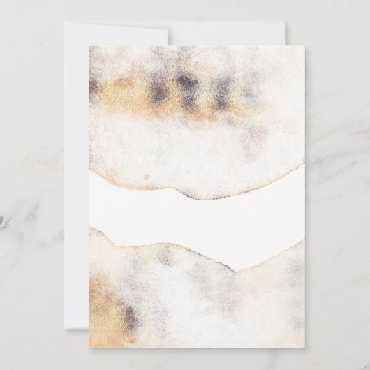 Tropisch strand bruiloft kaart (Achterkant)