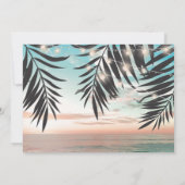 Tropisch strand bruiloft | Koord op lichtfoto Kaart (Achterkant)